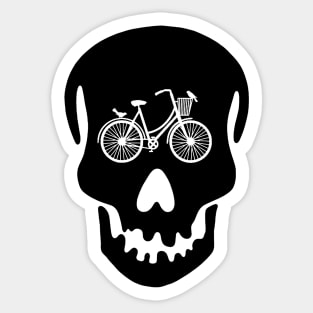 Bike cool skull Sticker